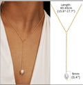 Collar largo con forma de Y