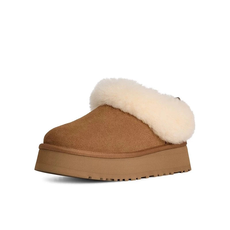 Botas Cortas de Borrego con plataforma