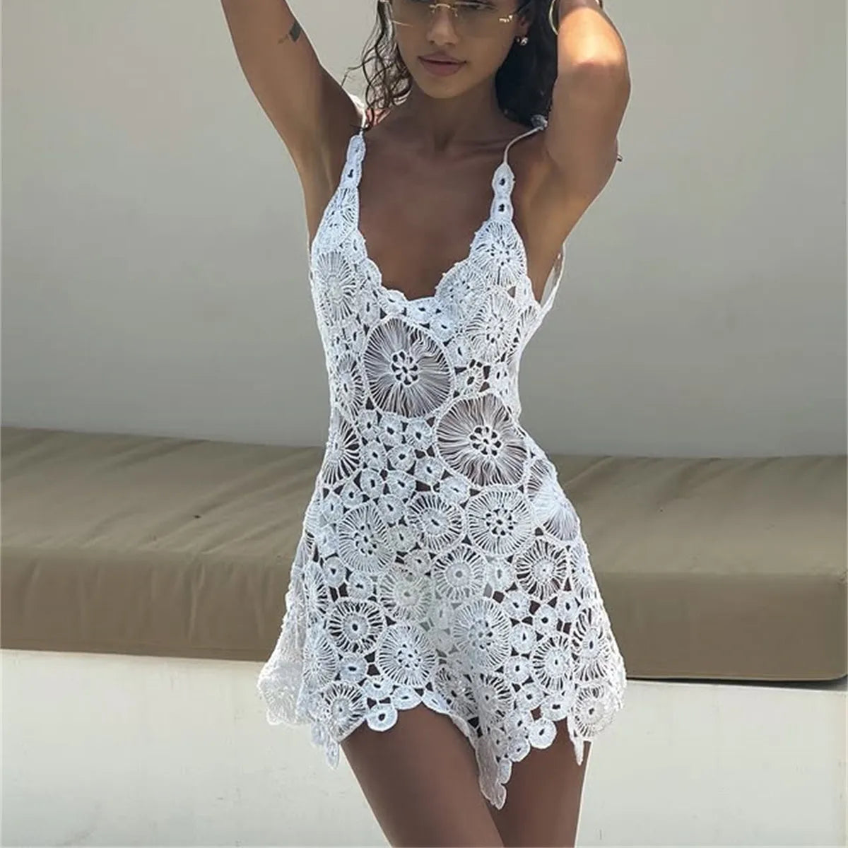 Vestido de playa corto
