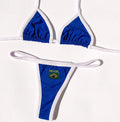 Conjunto de bikini estilo retro inspirado en la bandera de Brasil