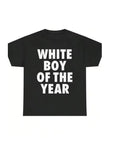 Camiseta de algodón con estampado "White Boy of The Year"
