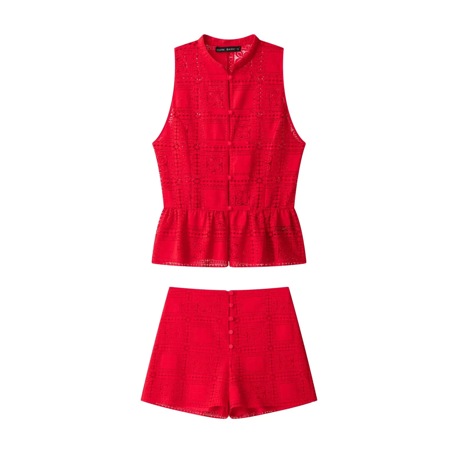 Conjunto de verano top y pantalones cortos