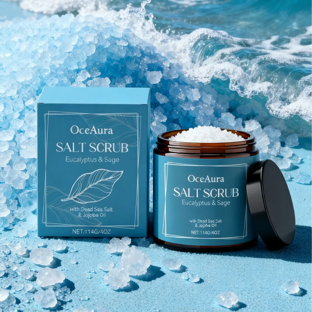 Exfoliante corporal con sal del Mar Muerto y aceite de jojoba