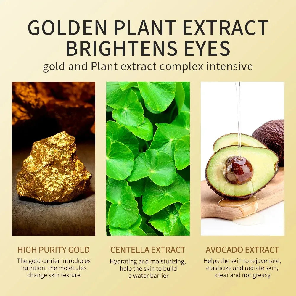 parches para ojos de aguacate y/o oro