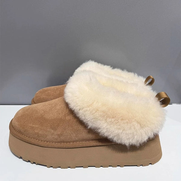 Botas Cortas de Borrego con plataforma