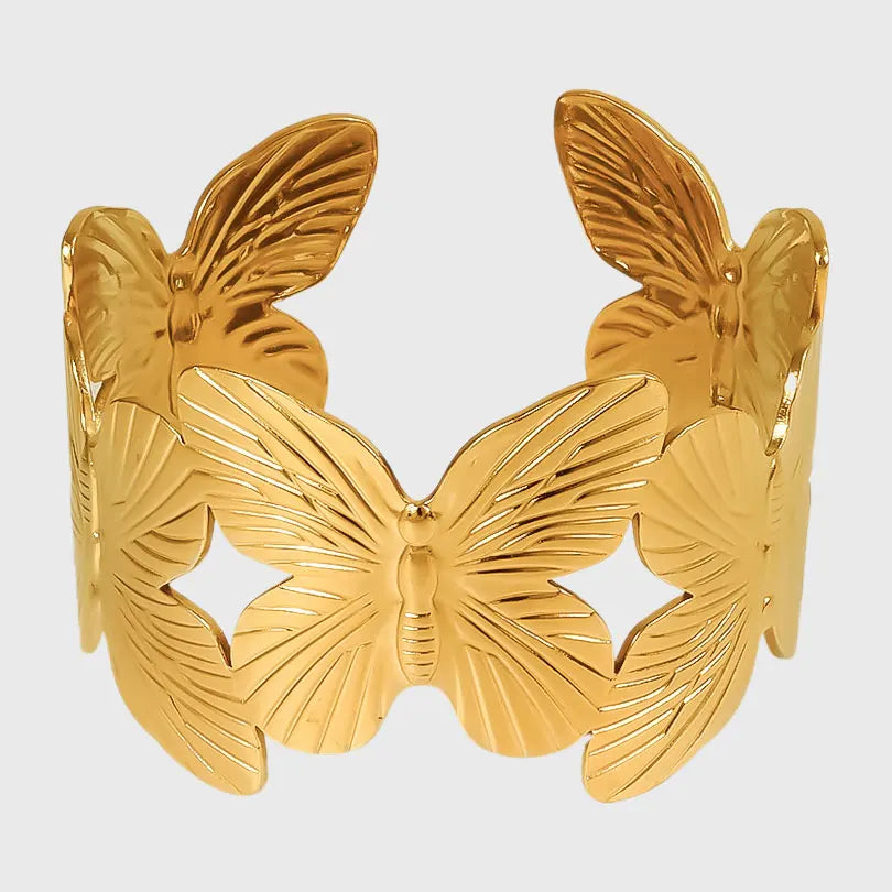 Pulseras abiertas y gruesas de estilo moderno