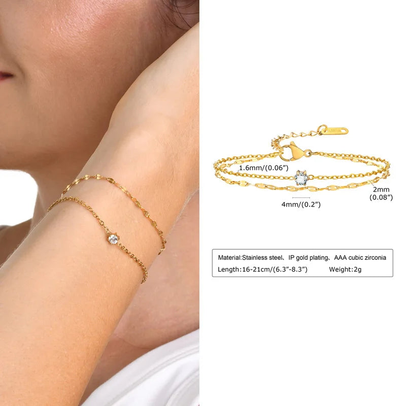 Cadena tobillera ajustable