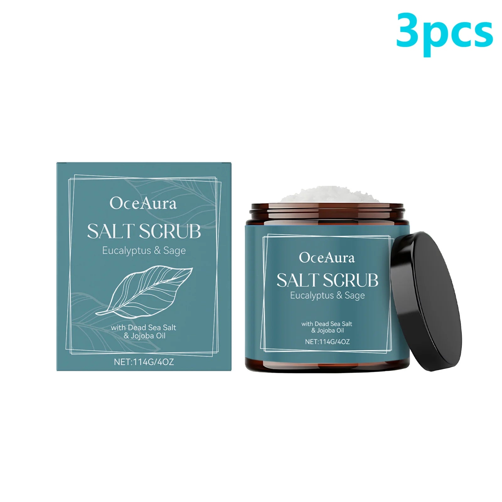 Exfoliante corporal con sal del Mar Muerto y aceite de jojoba