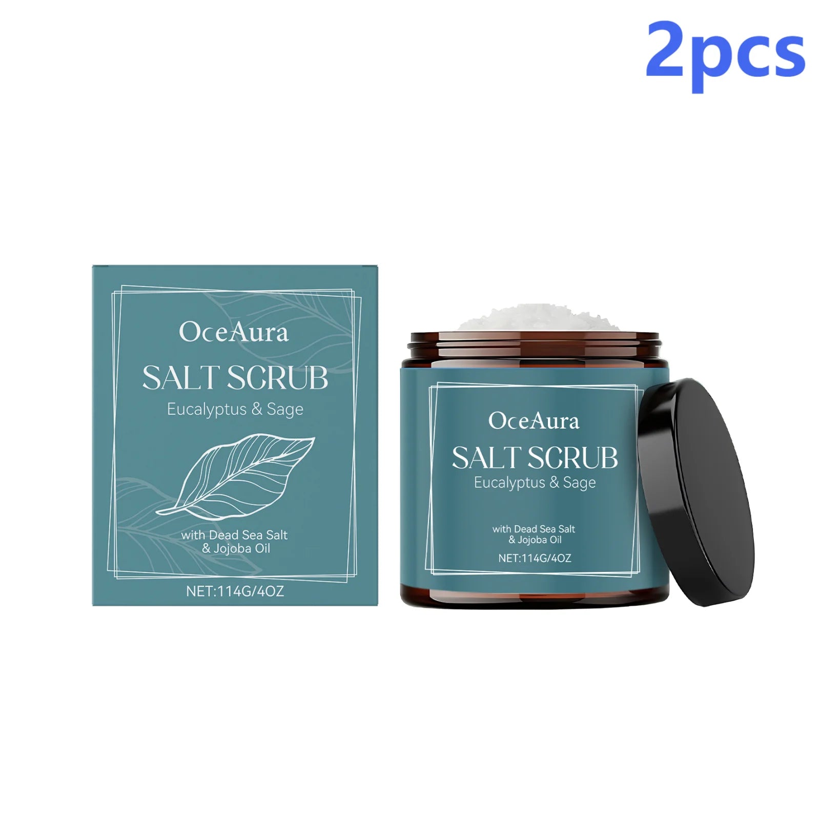 Exfoliante corporal con sal del Mar Muerto y aceite de jojoba