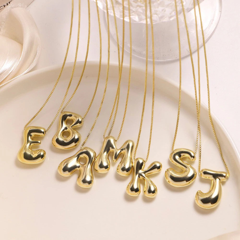 Collar personalizado con tu inicial estilo BUBBLE