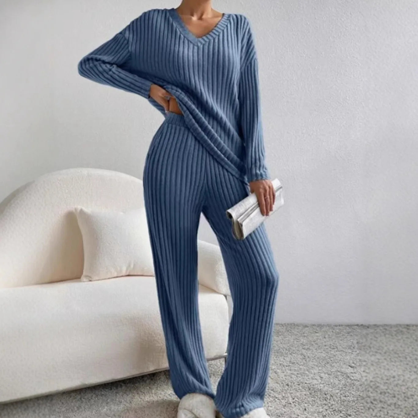 Conjunto de dos piezas de punto
