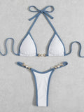 Bikini de bicolor liso