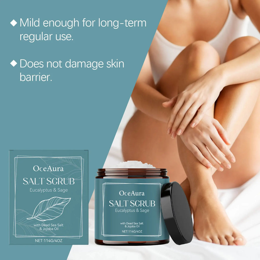 Exfoliante corporal con sal del Mar Muerto y aceite de jojoba