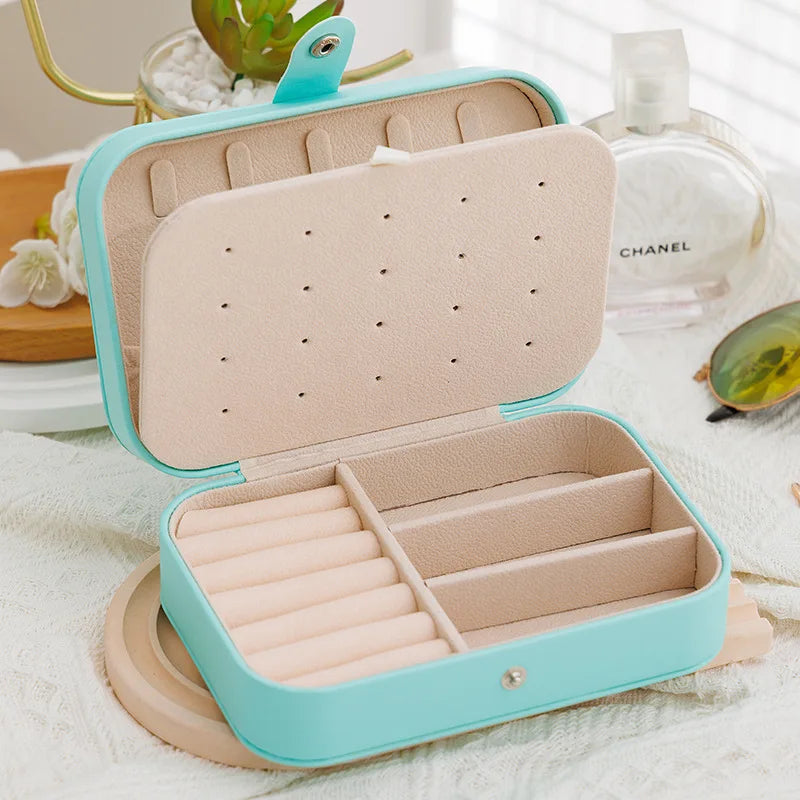 Estuche organizador de joyas portátil para viajes