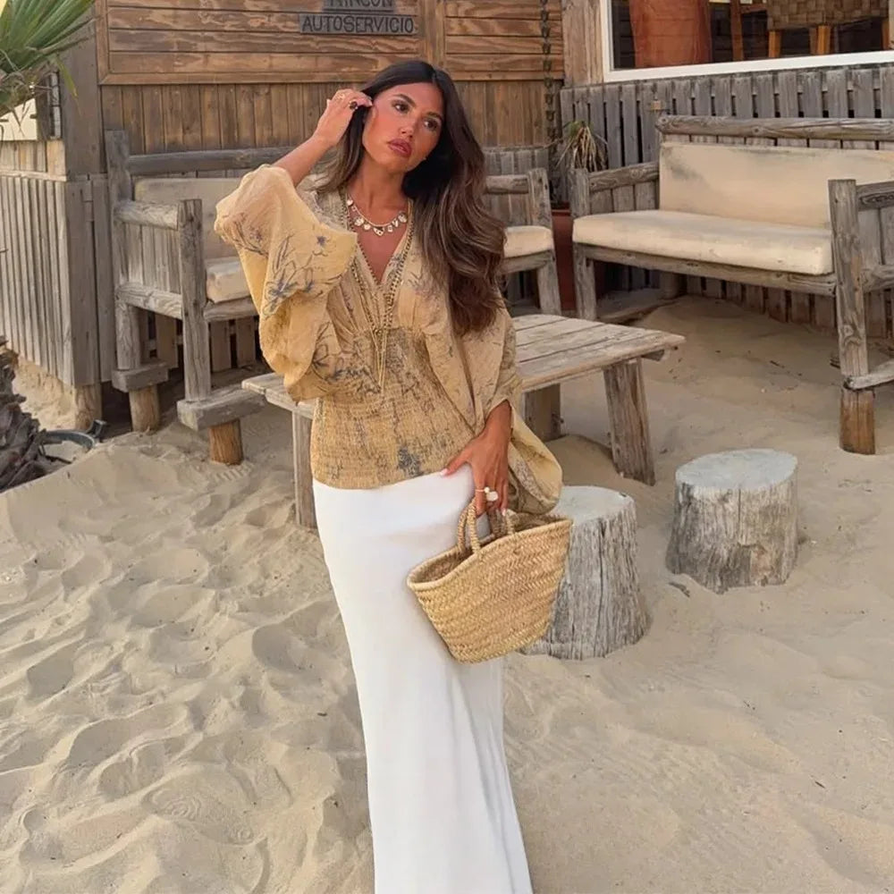 Blusa ajustada y elástica