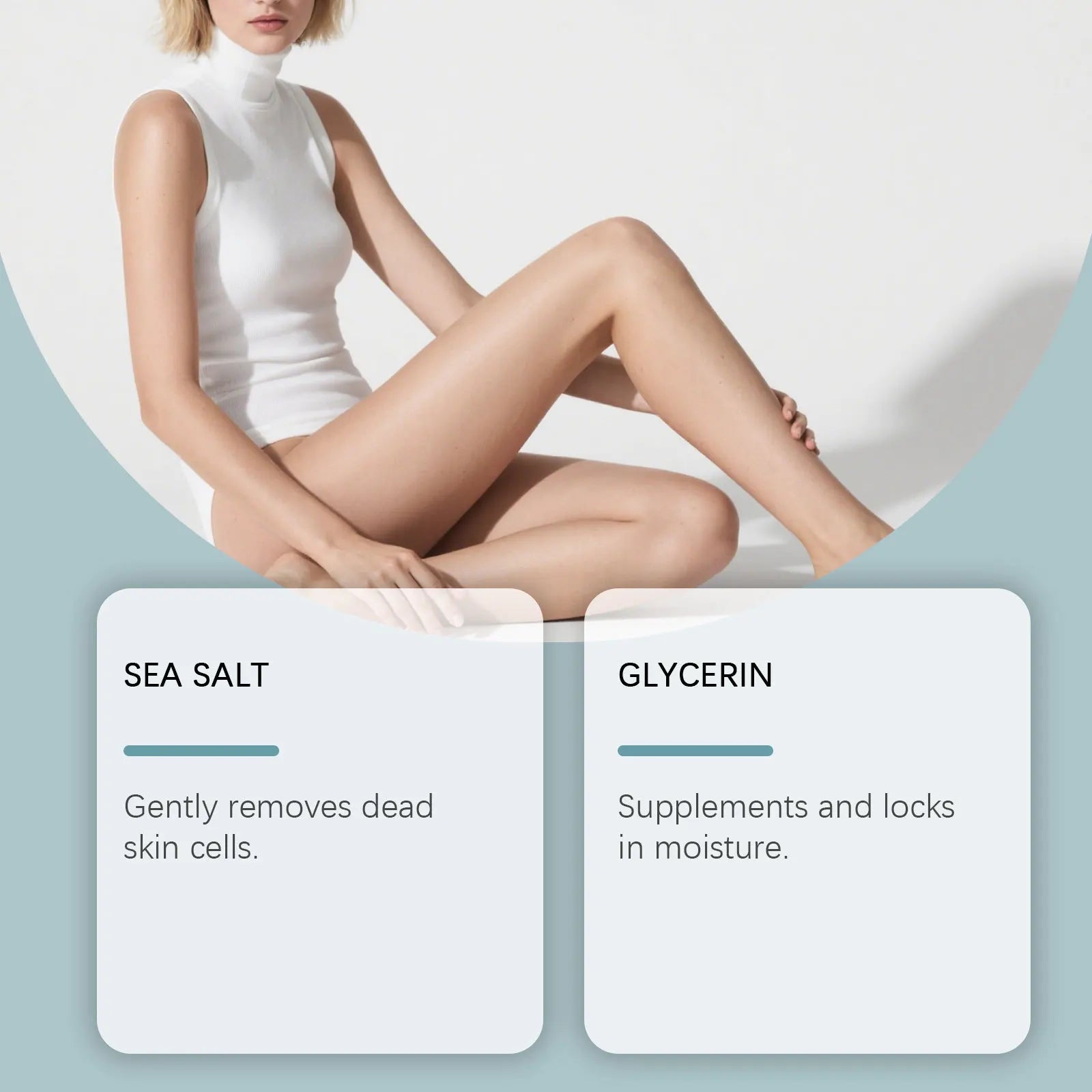 Exfoliante corporal con sal del Mar Muerto y aceite de jojoba