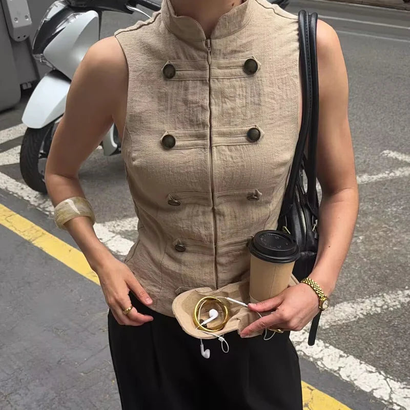 Chaleco para primavera-verano estilo casual
