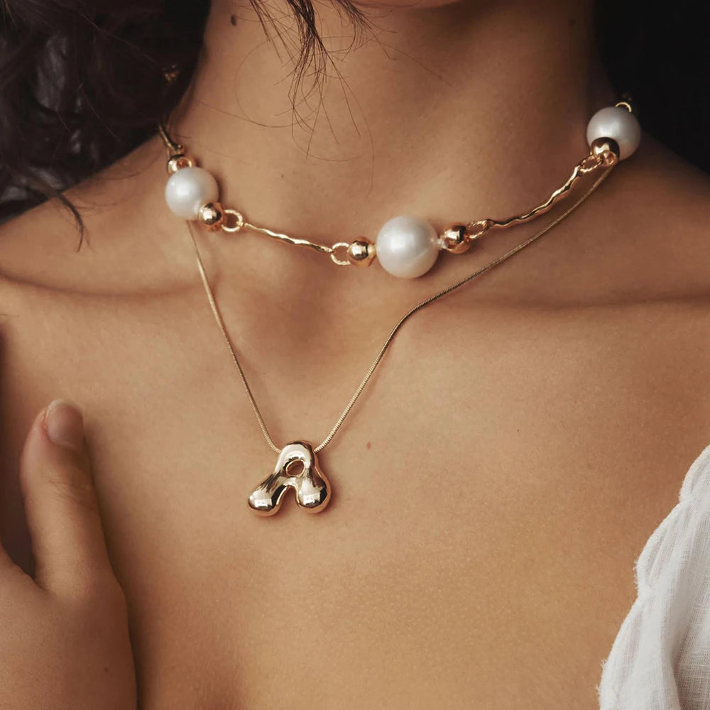 Collar personalizado con tu inicial estilo BUBBLE